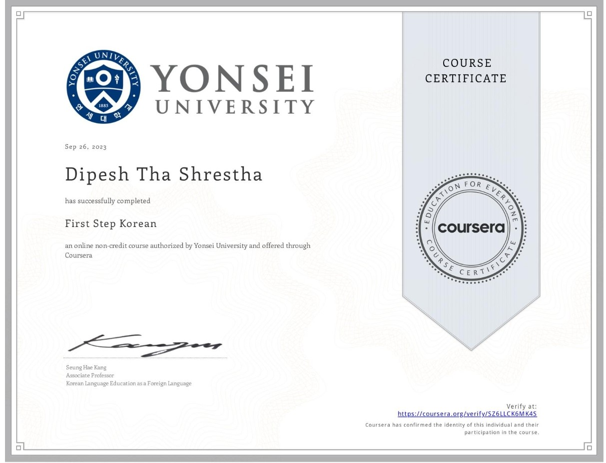 Yonsei korean learning